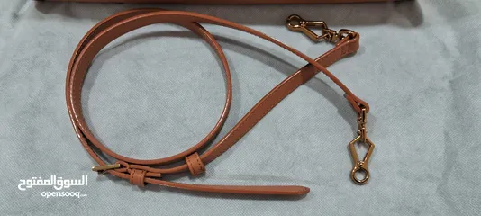  11 tags on new camel handbag unique with detachable strap