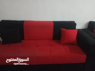  2 طقم كورنر مستعمل استعمال بسيط مكون من 8 مقاعد