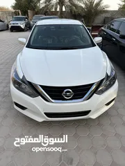  1 Nissan Altima S 2017 white color نيسان ألتيما 2017 وارد أمريكي ابيض