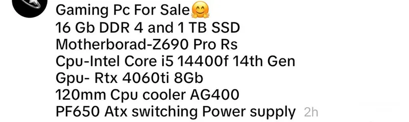  1 Gaming Pc for sale