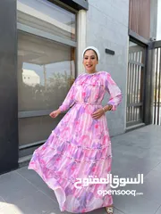  2 فستان العيدوصل مافيش رقه كده بجد  خامه شيفون متطن روزيته السعر 850 جنيه