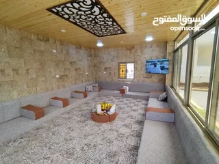  13 بيت ارضي مستقل مع ملحق خارجي للايجار شفا بدران