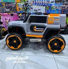  3 VOITURE BIG JEEP RUBICON ELECTRIQUE 12V 4x4