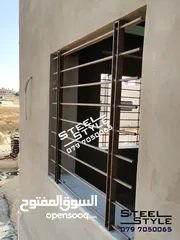  12 حداد Steel Structure ابواب محلات باب محل اعمال الحدادة والديكور مظلات برقولا Steel Structure