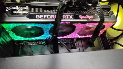  3 كرت شاشه للبيع rtx 3080 وحش