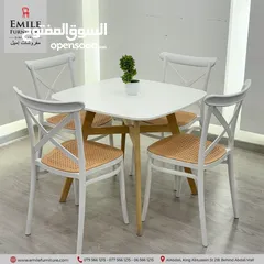  6 طاولات طعام بأشكال وبألوان مختلفه