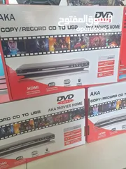  4 جهاز dvd يعمل على جميع انواع شاشات التلفزيون نظام HD ومدخل usb