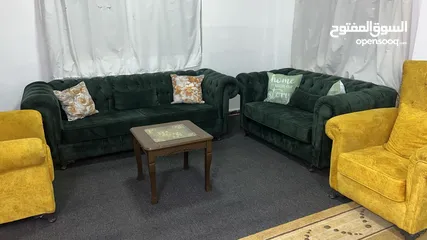  1 كنب للبيع عدد تنين