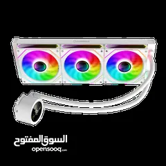  2 مراوح تبريد مائية مع شاشه تبريد قياس 360 سم  Gamemax IceBurg 360 Digital WH Fan