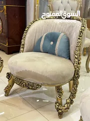  6 طقم كنب New classic فاخر ومميز جداً 9مقاعد مع طربيزة الوسط