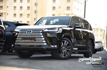  3 لكزس LX600 2024 وارد الوكيل عداد زيرو فاخرة لون اسود مميز