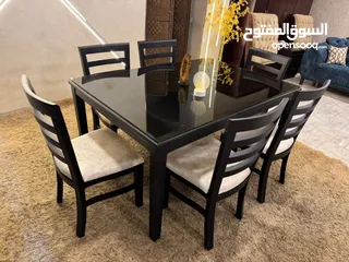  3 سفره 6 كراسي فخمه جداً