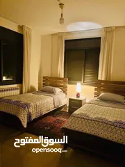  2 شقه مفروشه للايجار في عين منجد مطله وعاليه