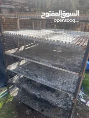  1 صندوق جاج خمس طوابق طول 160 وعرض 160 وعمق 134 صندوق تفصيل وحديد ثقيل يعني متعوب عليه لصندوق
