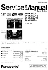  6 PANASONIC SA-VK960  DVD & Audio System