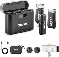  2 ميكروفون لاسلكي GODOX WES2 Kit2