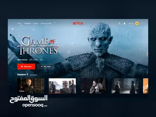  2 حسابات نيتفليكس وباقات بريميوم 4K وعروض تبدأ من ريال فقط لغة عربية وتنزيل وضمان كامل المدة تابع وصف