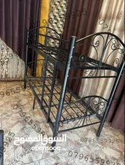  9 تخت مفرد  تخت طابقين وفرشات