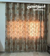  1 يردايتين شيفون لغرفة نوم لشباكين منفصلات تفصيل ومن افخم انواع القماش