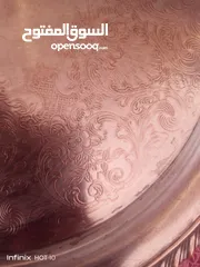  7 صينيه نحاس وست كاسات وداله