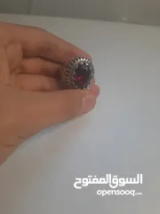  4 خاتم روبي ثمين السعر +فضه925