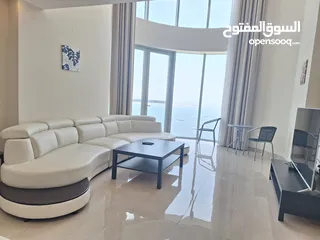  11 Duplex 1 Bhk Flat  Sea View  Ultra-Modern  Balcony  Wifi & Hk Services  In New juffair