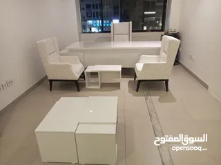  2 مكتب مدير مودرن مع خزانة للملفات خشب هاي جلوس مع إمكانية اختيار اللون والقياس