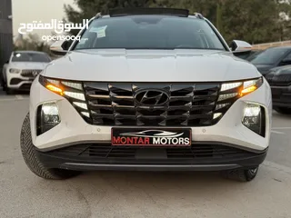  4 هونداي توسان ترخيص 2022 محرك 1600 هايبرد plug in/يقطع على الشحنه 65 كيلو متر  271 حصان