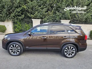  10 بسعر مغري كيا سورينتو 2013 قطعت 74 الف كيلو فقط بحالة الجديدة كليا، فل كامل أعلى صنف فحص كامل 7 جيد