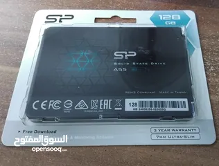  1 هارد دسك اس اس دي دي داخلي لأجهزة الكومبيوتر 128GB SILICON POWER A55 3D NAND 15X GAMING SSD