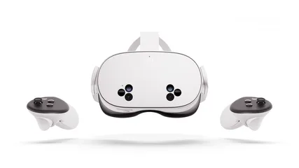  3 "استكشف عوالم جديدة مع META QUEST 3S 128GB - غامر في الواقع الافتراضي بجودة ودقة خيالية!