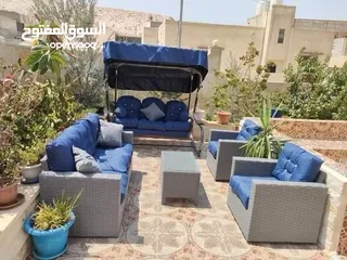  2 طقم راتان 5 مقاعد 125د شامل توصيل داخل عمان  يتوفر أطقم رتان سباعي  يتوفر جميع الالوان  راتان بيور