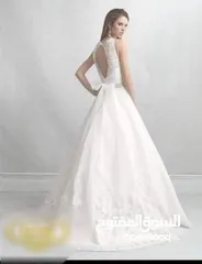  1 فستان عرس أبيض مع طرحة