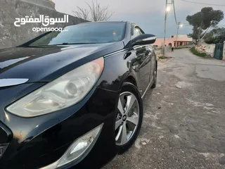  3 سوناتا هايبرد 2012 للبيع فل بانوراما لون اسود ملوكي  4جيد