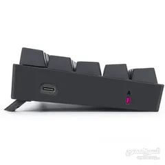  4 كيبورد ميكانيكي اصلي سلكي REDRAGON K630 DRAGONBORN USB WIRED KEYBOARD RED SWITCH 60%