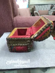  2 صندوق قديم تراثي مطعم نحاس