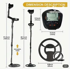  1 جهاز يدوي كاشف معادن والذهب ب 150