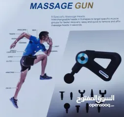  2 فرد المساج شحن 9 رؤوس مسدس مساج 9 سرعات جهاز التدليك العضلات و الجسم رجاج مساج