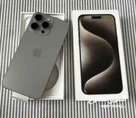  1 Iphone 15 pro max natural titanium 256 GB used like new