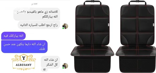  7 غطاء مقاعد السيارة حماية كاملة لمقاعد السيارة من الخدوش والاوساخ سهل التنظيف ومقاوم للماء