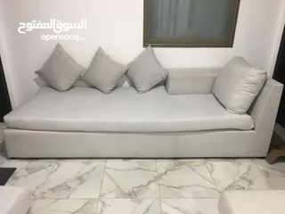  1 كنب شبه جديد كتان