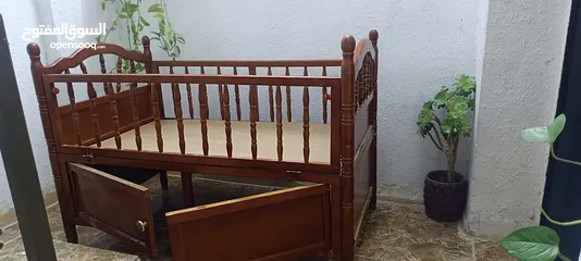  6 سرير اطفال خشب ثقييل ......