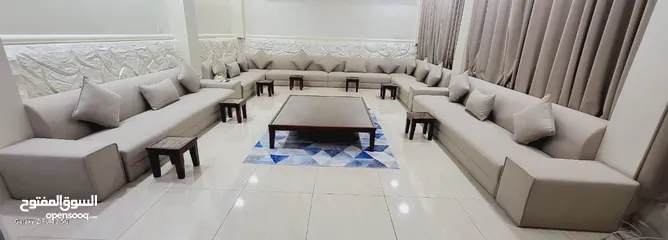  5 sofas set curtains