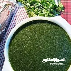 11 ملوخيه ورق وملوخيه ناشفه مفروكه وناعمه بدون عيدان مغسله ومنقبه وجاهزه لطبخ