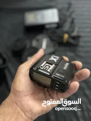  1 شاحن Godox  تريجر Godox وصلة كاميرا 5D IV اغطية  هودات  70-200 24-105 كامل اصلي
