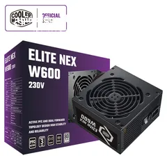 1 باور سبلاي كولر ماستر اصلي لأجهزة الجيمنج 600 واط حقيقي COOLERMASTER 600W 80+ GAMING POWER SUPPLY