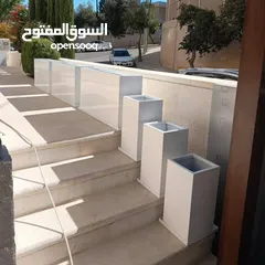  28 قواوير فايبر جلاس بشكل عصري أنيق #قواوير فايبر جلاس  #نباتات زينة ومثمر داخلي وخارجي  #إشراف مهندسين