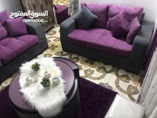  1 طقمين كنب بحاله ممتازه جديد 