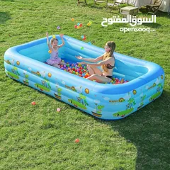  3 برك سباحه قوي مع منفاخ مجاني