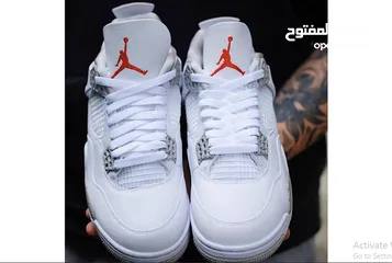  4 Jordan 4 Retro White Oreo (2021) نايك جوردن 4 بسعر مغري جداا بدل ال50 فقط 25